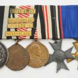 Preussen: Große Ordenschnalle eines Veteranen des Herero- und Nama-Aufstandes in Deutsch-Südwest-Afrika mit 5 Auszeichnungen. - photo 1