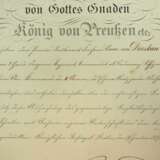 Preussen: Eisernes Kreuz, 1870, 2. Klasse mit Eichenbruch "25", Prinzengröße, mit Urkunde für einen Premier-Lieutenant im 2. Garde-Dragoner-Regiment, komm. als Ordonanz-Offizier beim Ober-Kommando der II. Armee… - photo 4