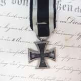 Preussen: Eisernes Kreuz, 1870, 2. Klasse mit Eichenbruch "25", Prinzengröße, mit Urkunde für einen Premier-Lieutenant im 2. Garde-Dragoner-Regiment, komm. als Ordonanz-Offizier beim Ober-Kommando der II. Armee… - photo 6