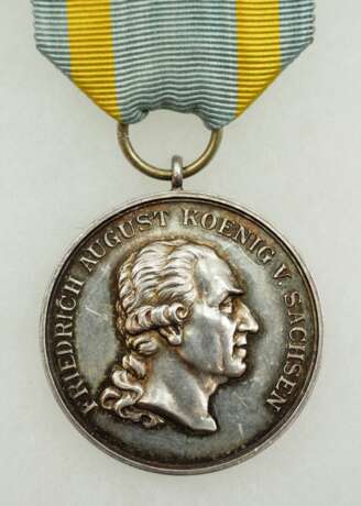 Sachsen: Königlich Sächsischer Militär-St. Heinrichs-Orden, Silberne Medaille. - photo 1