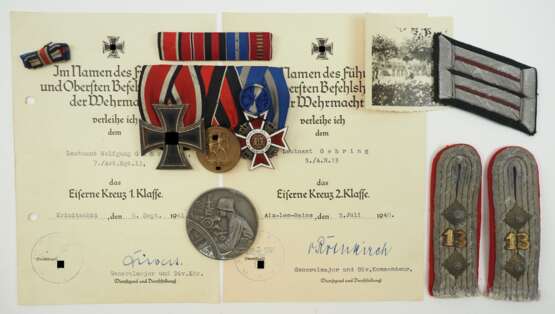 Nachlass eines Hauptmann der 5. bzw. 7./ Artillerie-Regiment 13. - Foto 1