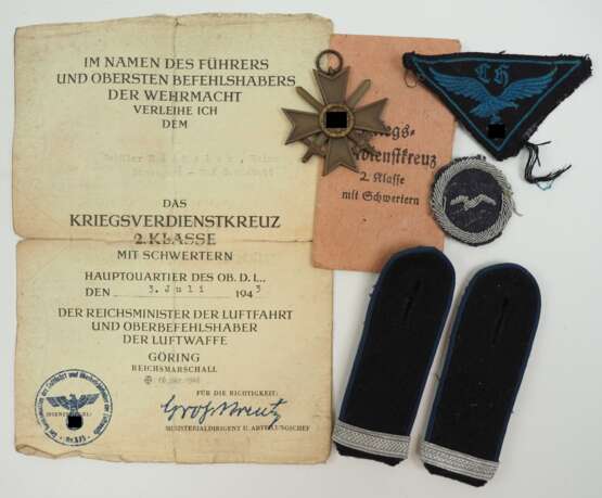 Nachlass eines Rottenführers der HJ und Schüler aus Stuttgart-Bad Cannstatt der als Luftwaffenhelfer diente. - photo 1