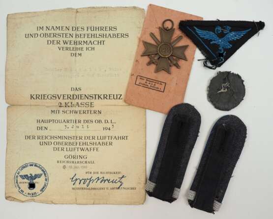 Nachlass eines Rottenführers der HJ und Schüler aus Stuttgart-Bad Cannstatt der als Luftwaffenhelfer diente. - photo 3