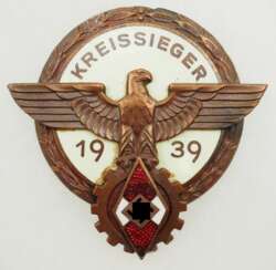Abzeichen für Kreissieger 1939.