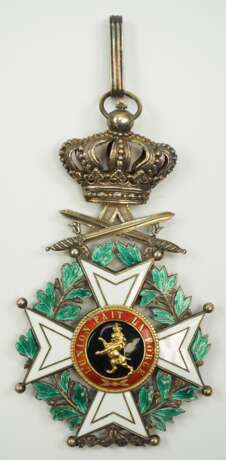 Belgien: Leopold-Orden, 2. Modell (1839-1951), Komturkreuz mit Schwertern. - photo 1