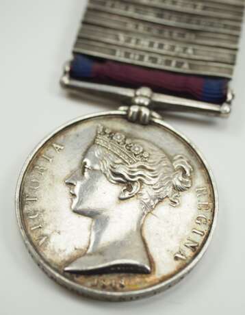 Großbritannien: Miliary General Service Medal (1847), mit 11 Gefechtsspangen für einen angehörigen der Kings German Legion (K.G.L.). - photo 3