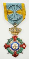 Italien: Königreich Beider Sizilien: Königlicher und Militärischer Orden des Hl. Georg der Wiedervereinigung, Ritterkreuz der Rechtsritter.