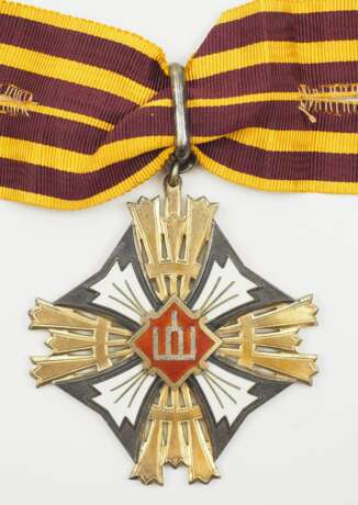 Litauen: Orden des Großfürsten Gediminas, 1. Modell (1927-1930), Komtur Kreuz. - photo 1