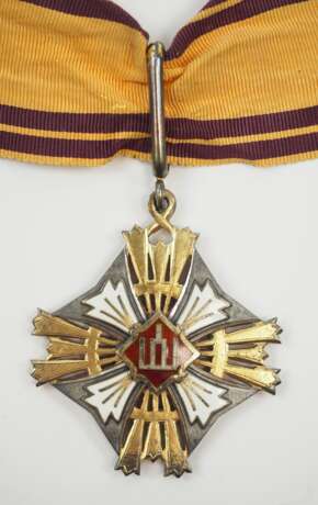 Litauen: Orden des Großfürsten Gediminas, 2. Modell (1930-1940), Komtur Kreuz. - фото 1