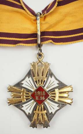 Litauen: Orden des Großfürsten Gediminas, 2. Modell (1930-1940), Komtur Kreuz. - фото 3