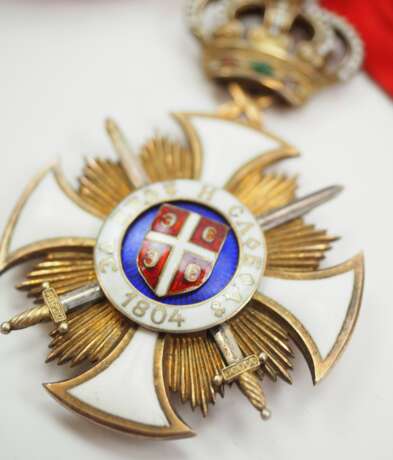 Serbien: Orden des Sterns von Karageorge, Komtur Kreuz, mit Schwertern. - Foto 2