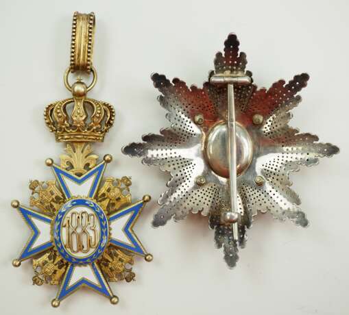 Serbien: St. Sava-Orden, 2. Modell, 1. Typ (1903-1905), Großoffiziers Satz. - photo 4