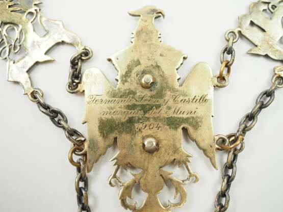 Spanien: Orden Isabella der Katholischen, 3. Modell (1875-1931), Kette für Fernando León y Castillo, Marqués de Muni. - photo 6