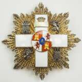 Spanien: Militär-Verdienstorden, 10. Modell (1938-1975), weiße Abteilung, Bruststern. - photo 1