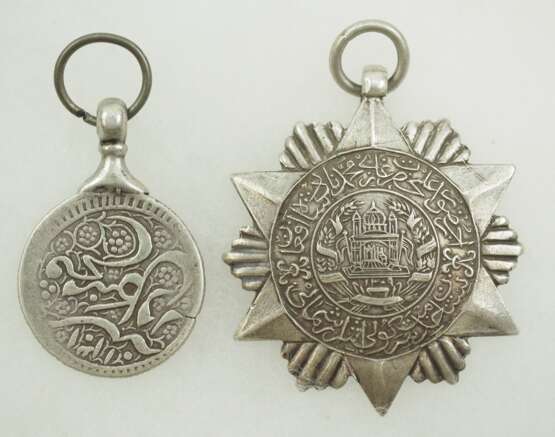 Afghanistan: Silberne Verdienstmedaille - Sieg über Mangal / Habibullah Kalakâni. - photo 1