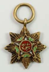 Marokko: Quissam-Alaouite-Orden, 1. Modell (1913-1926), Großkreuz Stern Miniatur.