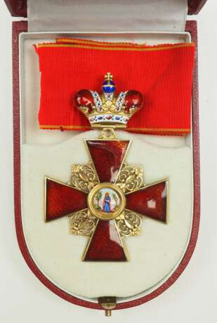 Russland: Orden der heiligen Anna, 2. Modell (1810-1917), 1. Klasse Kleinod mit Krone, im Etui. - photo 1