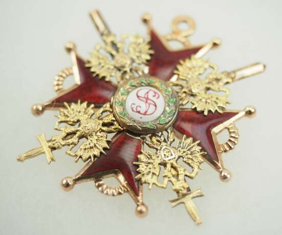 Russland: Kaiserlicher und Königlicher Orden vom heiligen Stanislaus, 2. Modell, 2. Typ (ca. 1841-1917), 3. Klasse, mit Schwertern. - Foto 2