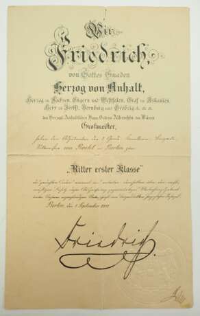 Preussen: Urkundennachlass eines Rittmeisters, Adjutant der 1. Garde-Dragoner-Regiment "Königin Viktoria von Großbritannien und Irland" / 3. Garde-Kavallerie-Brigade / des Armee-Oberkommando 11, komdt. zur Ang… - photo 6