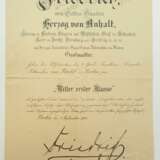 Preussen: Urkundennachlass eines Rittmeisters, Adjutant der 1. Garde-Dragoner-Regiment "Königin Viktoria von Großbritannien und Irland" / 3. Garde-Kavallerie-Brigade / des Armee-Oberkommando 11, komdt. zur Ang… - photo 6
