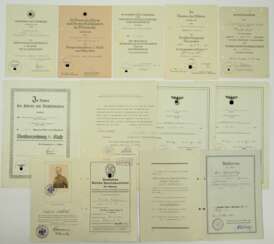 Urkundennachlass eines Oberwachtmeister der Stabsbatterie/ Artillerie-Regiment 15.