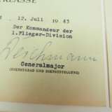 Urkundennachlass eines Gefreiten und Kampffliegers der 1. Flieger-Division / Luftflotte 6. - photo 3