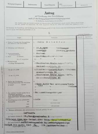 Dokumentennachlass eines Unteroffizier der 8./ KG Hindenburg 1 - Fliegererinnerungsabzeichen. - photo 5