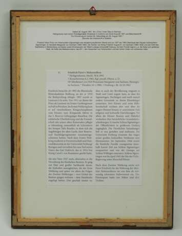 Fürst v. Hohenzollern, Friedrich. - Foto 3