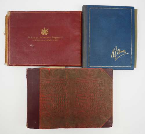 Württemberg: Lot Fotoalben Infanterie-Regiment „Alt-Württemberg“ (3. Württembergisches) Nr. 121 - 3 Exemplare. - photo 1