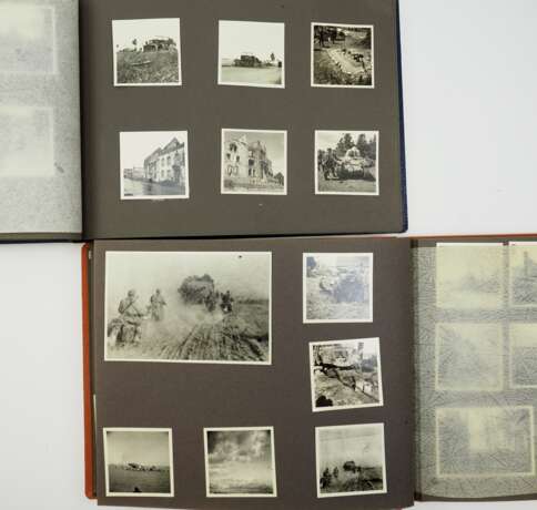 Luftwaffe: 2 Fotoalben eines Offiziers - West- und Ostfront. - Foto 1