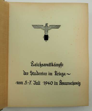 3. Reich: Fotoalbum Reichswettkämpfe der Studenten im Kriege - 1940. - photo 1