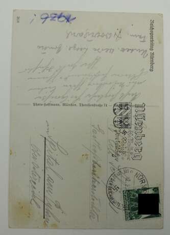 3. Reich: Propaganda Postkarte Reichsparteitag Nürnberg 1936. - photo 2
