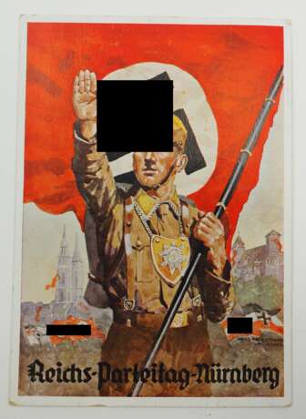 3. Reich: Propaganda Postkarte Reichsparteitag Nürnberg 1937. - Foto 1