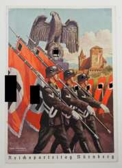 3. Reich: Propaganda Postkarte Reichsparteitag Nürnberg 1938.