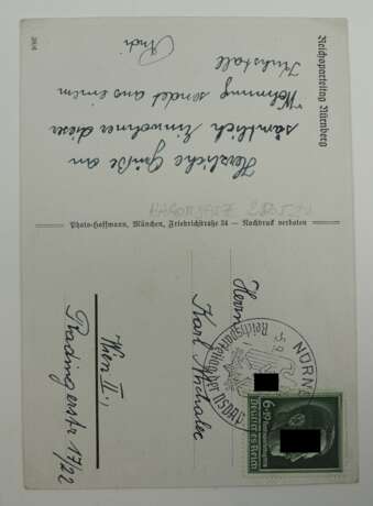 3. Reich: Propaganda Postkarte Reichsparteitag Nürnberg 1938. - Foto 2