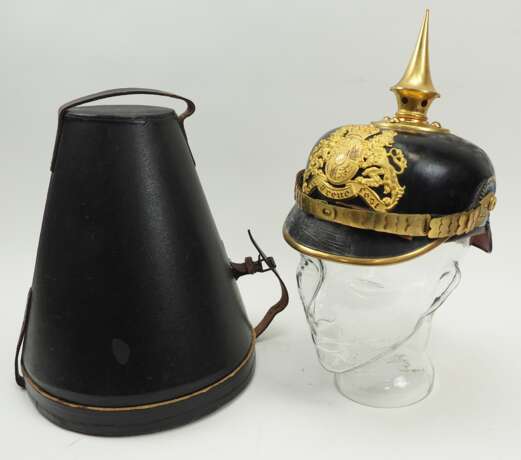 Bayern: Pickelhaube für Offiziere, im Koffer. - photo 1