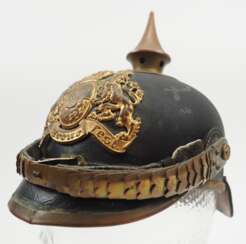 Bayern: Pickelhaube für Mannschaften im Königlich Bayerisches 20. Infanterie-Regiment „Prinz Franz“.