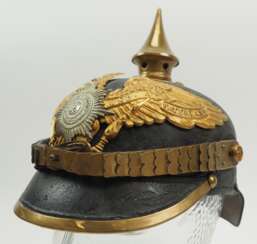 Preussen: Pickelhaube für Mannschaften der Preußischen Hauptkadettenanstalt.