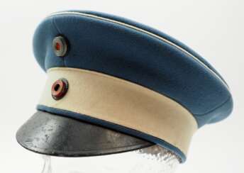 Württemberg: Schirmmütze für Offiziere im Dragoner-Regiment „Königin Olga“ (1. Württembergisches) Nr. 25.