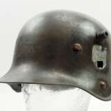 Wehrmacht: Stahlhelm M18 Kavallerie (Ohrenfrei) - Doppelemblem. - Foto 1