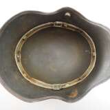 Wehrmacht: Stahlhelm M18 Kavallerie (Ohrenfrei) - Doppelemblem. - Foto 6