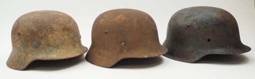 Wehrmacht: Stahlhelm - 3 Exemplare. - photo 2