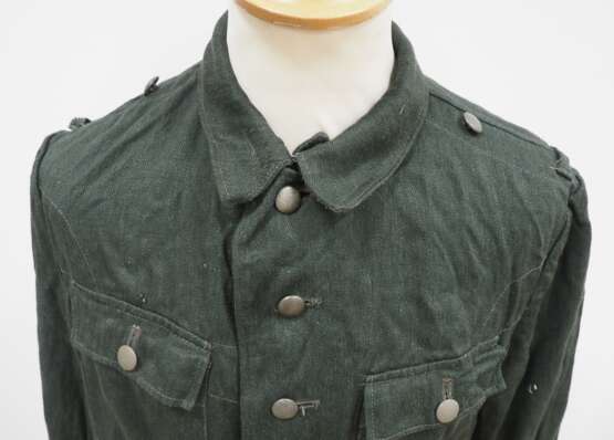 Wehrmacht: Drillichfeldbluse M 43. - photo 2