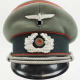 Wehrmacht: Schirmmütze eines Leutnants der Reserve der Artillerie Beobachtungs-Abteilung 6. - фото 2