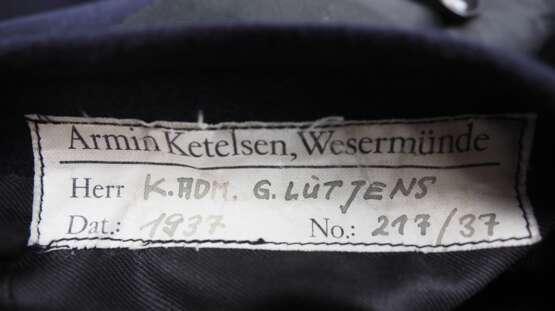Kriegsmarine: Jackett des Admirals und Flottenchef der Kriegsmarine Günther Lütjens als Konteradmiral. - photo 8