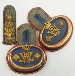 Preussen: Paar Epauletten für einen Hauptmann im Königs-Infanterie-Regiment (6. Lothringisches) Nr. 145.
