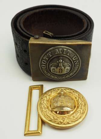 Deutsches Reich: Feldbinden- und Koppelschloss für Kolonialtruppen. - photo 1