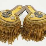 Kaiserliche Marine: Paar Epauletten des Admirals Günther Lütjens als Kapitänleutnant. - Foto 1