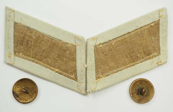 Kaiserliche Marine: Paar Kragenspiegel für Offiziere eines Seebataillons. - photo 2