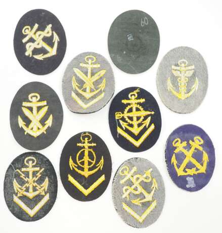 Kriegsmarine: Dienstgrad- und Laufbahnabzeichen - 10 Exemplare. - photo 2